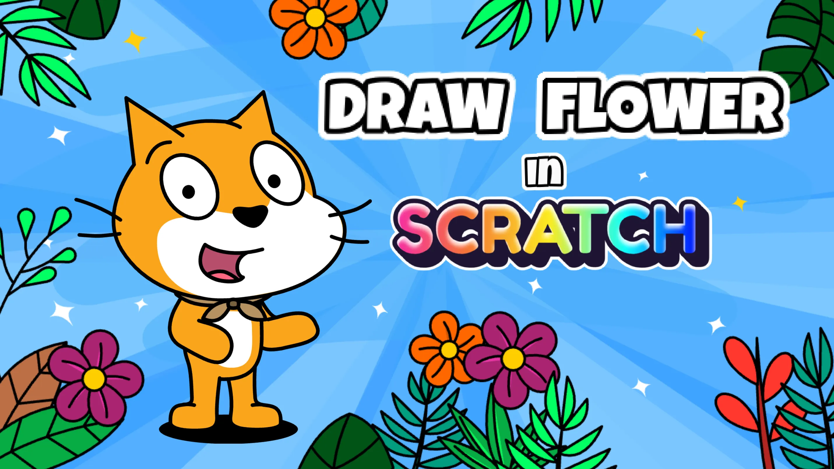 How to Draw Flowers in Scratch