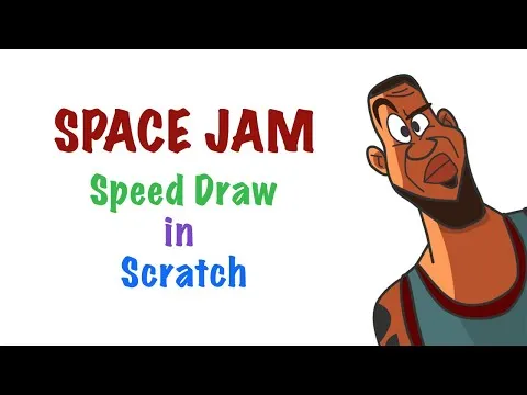 Space Jam LeBron James Speed Draw  #shorts