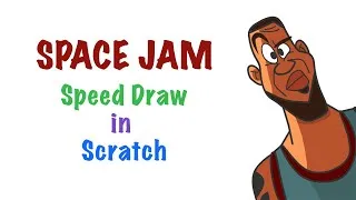 Space Jam LeBron James Speed Draw  #shorts