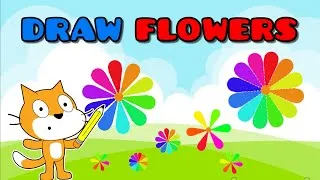 Draw Flowers in Scratch - Pen Tutorial 