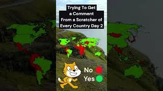 Getting A Comment From a Scratcher of Every Country - Day 2    #shorts