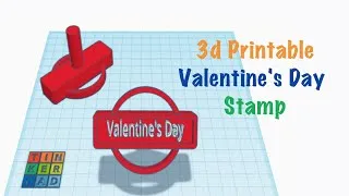 Valentine's Day Stamp | Tinkercad ️