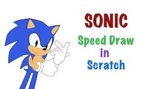 Speed Drawing Sonic in Scratch #shorts