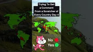 Getting A Comment From a Scratcher of Every Country - Day 4    #shorts