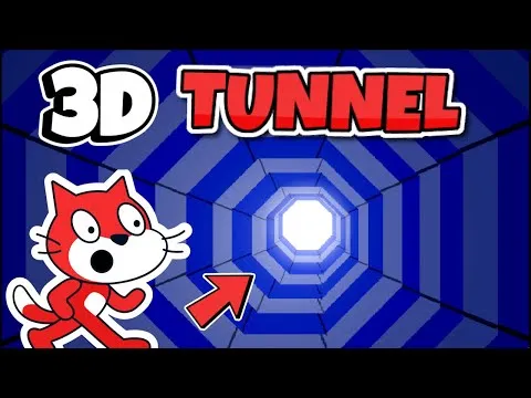 3D Tunnel Scratch Tutorial ️